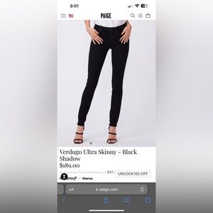 Paige Black jeans